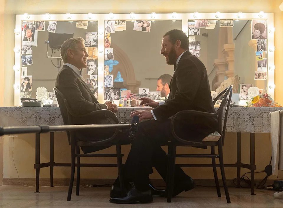 George Clooney and Adam Sandler in 'Jay Kelly'