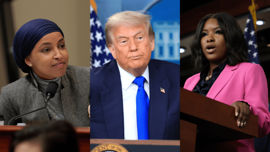 Ilhan Omar, Donald Trump, and Jasmine Crockett