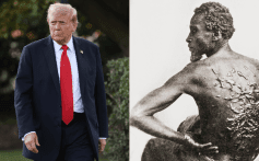 Donald Trump and Scourged Back Collage