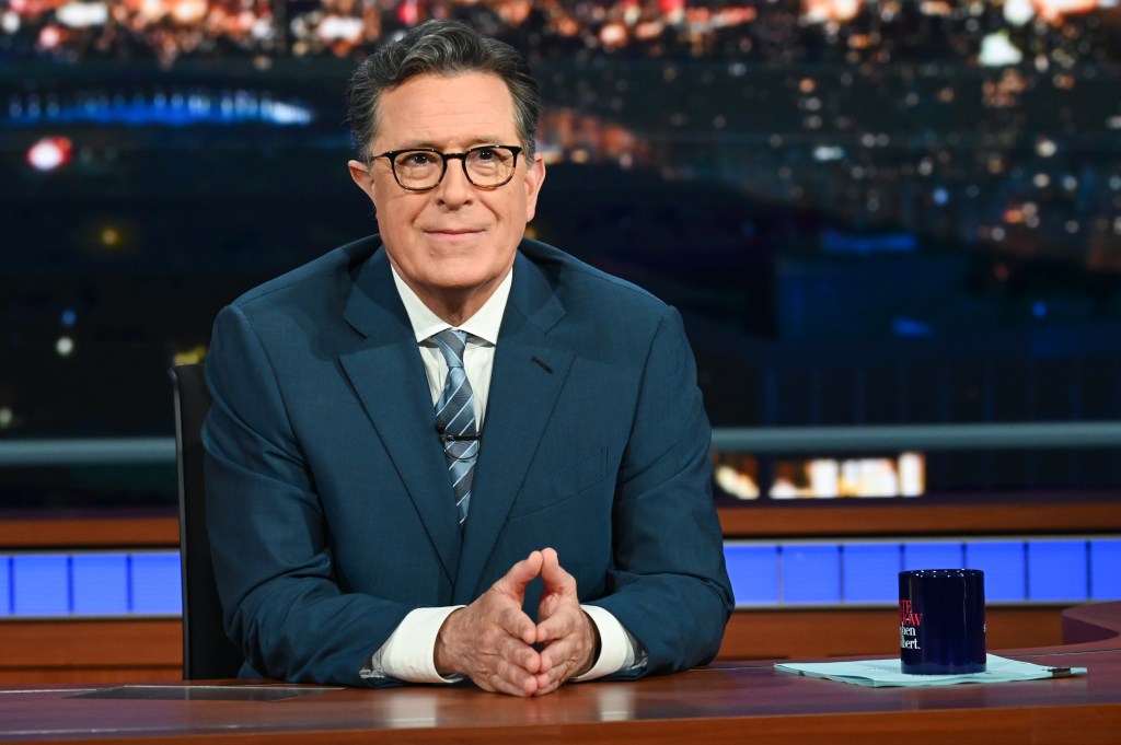 'The Late Show's Stephen Colbert Jokes About Presidential Debate