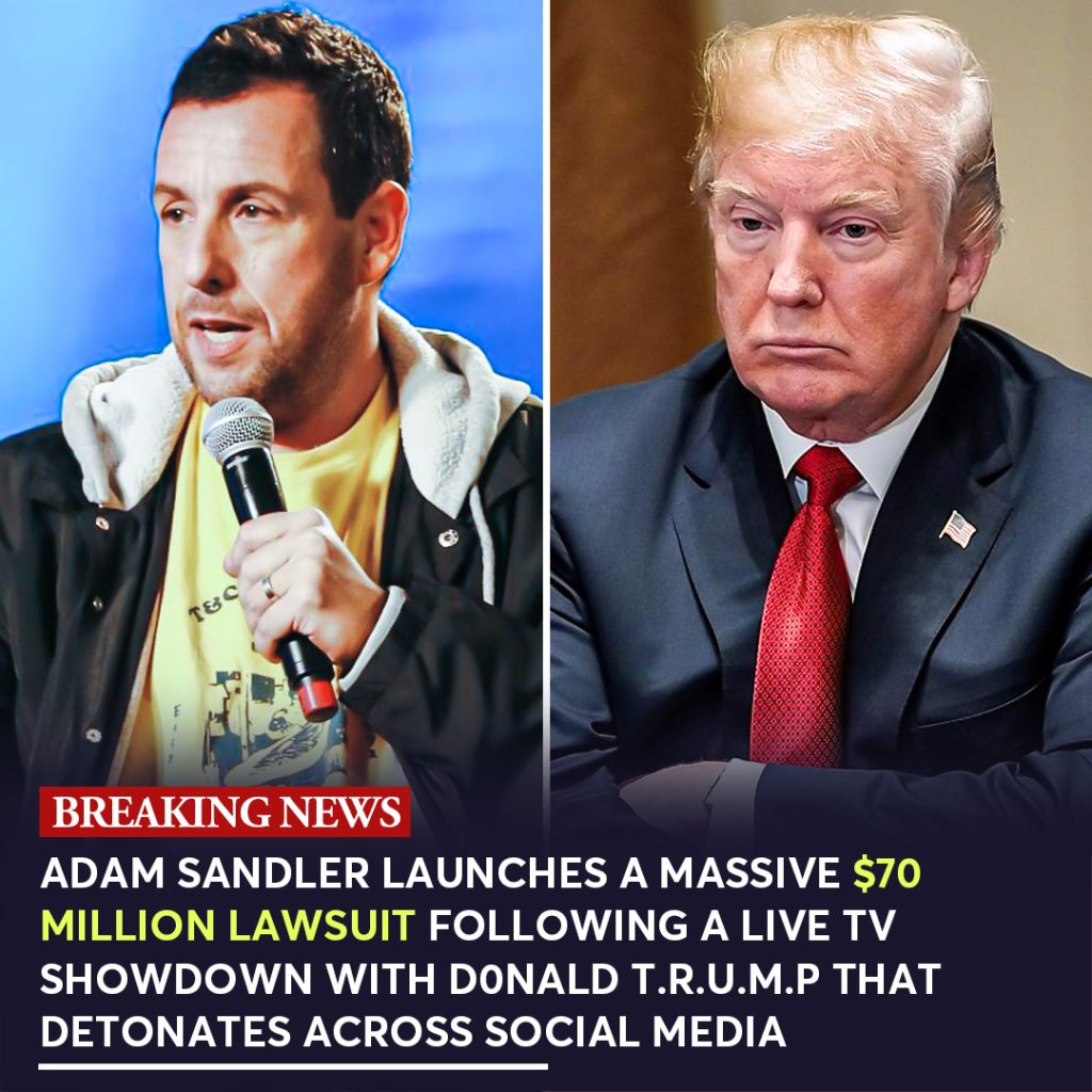Adam Sandler launches a massive $70 million lawsuit following a live TV showdown with D0nald T.r.u.m.p that detonates across social media.QT