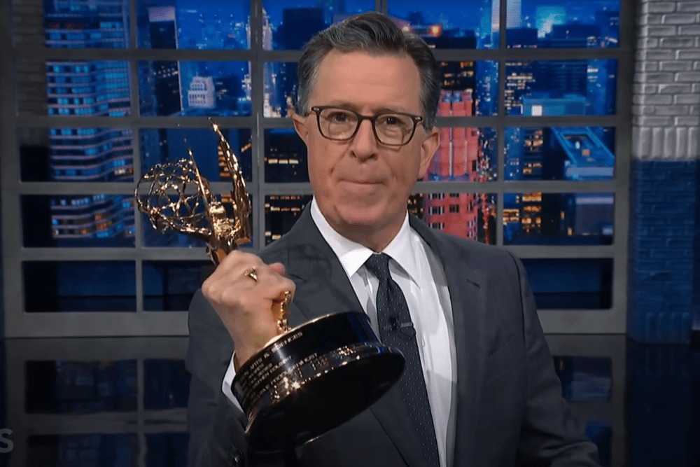 Stephen Colbert Says Emmy Win Due to Jimmy Kimmel Campaign for Him