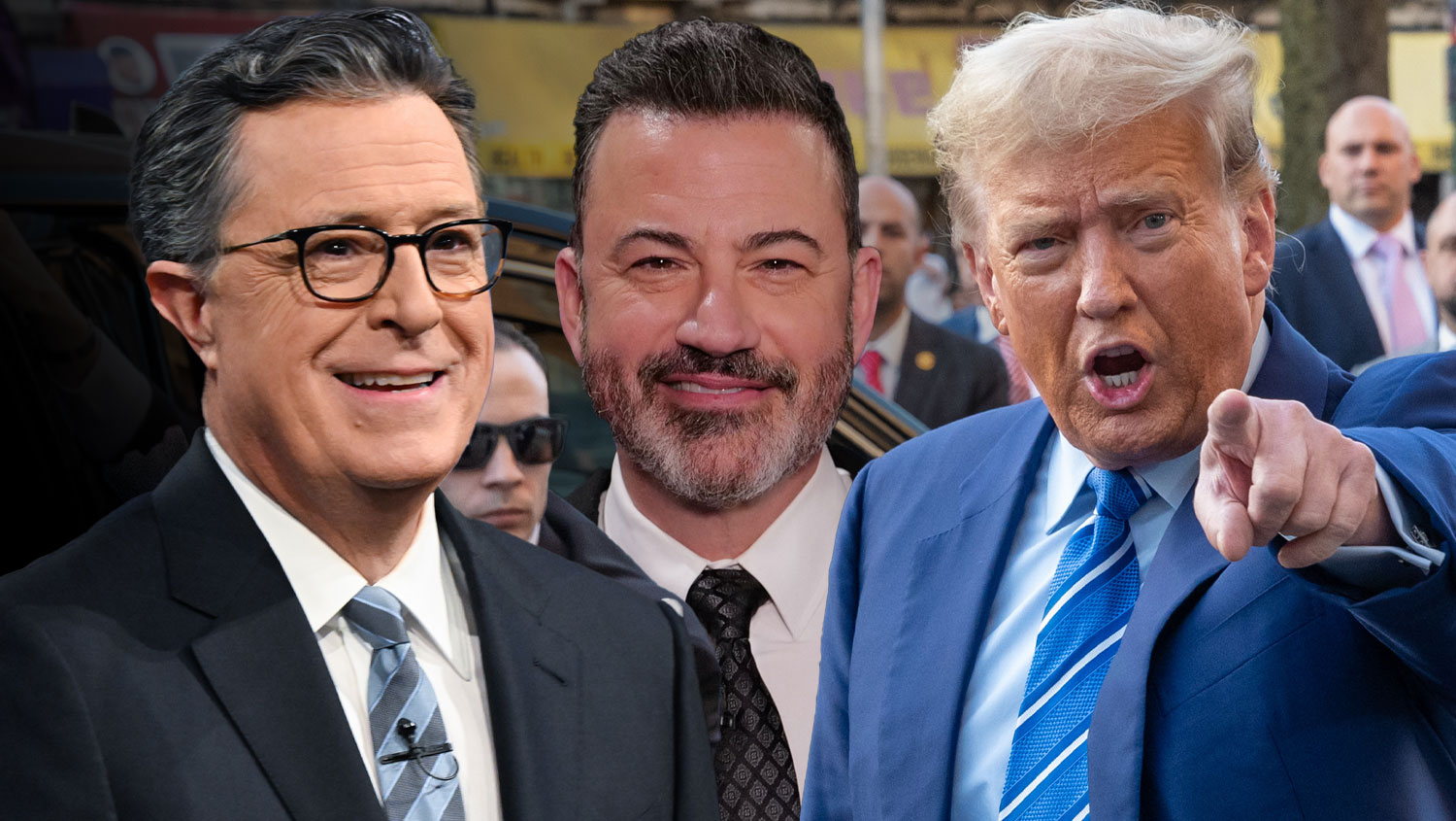 Stephen Colbert Defends Jimmy Kimmel From Donald Trump's Attacks