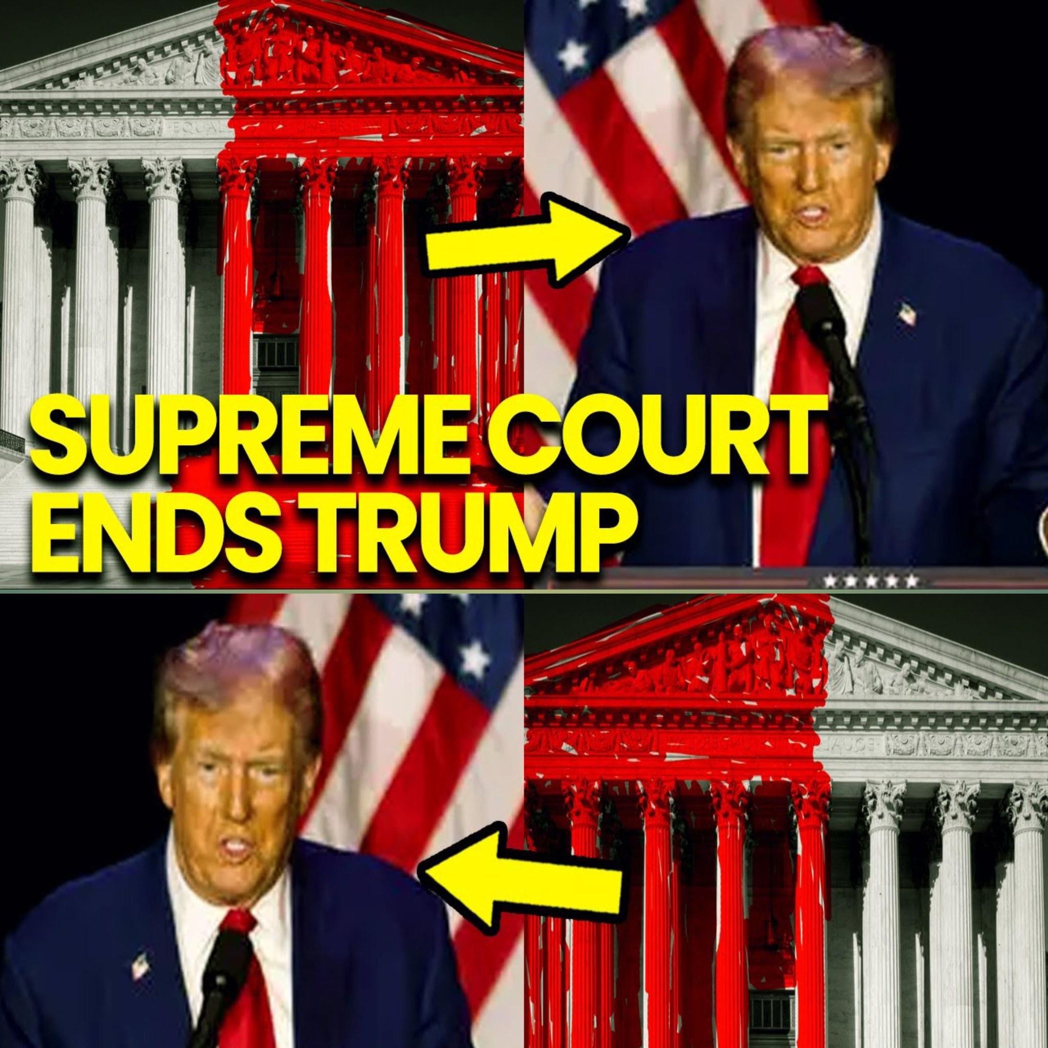 Có thể là hình ảnh về Phòng Bầu dục và văn bản cho biết 'SUPREMECOURT ENDS TRUMP NELON'